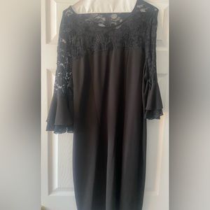 Lace Sleeve little black dress